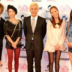 左から：板橋瑠美、MEGUMI、田村亮、小森純、桃華絵里