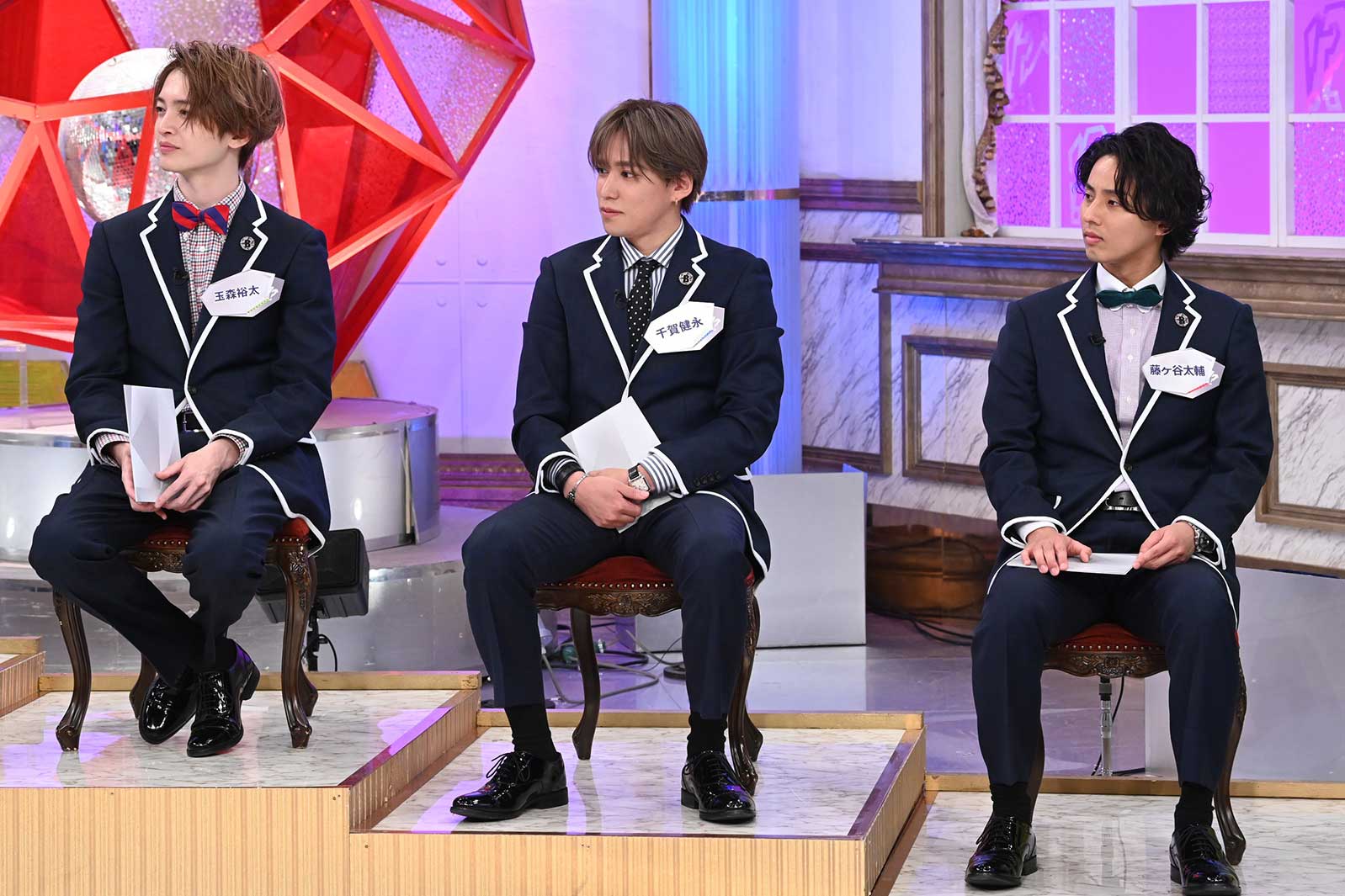 （左から）玉森裕太、千賀健永、藤ヶ谷太輔（C）フジテレビ