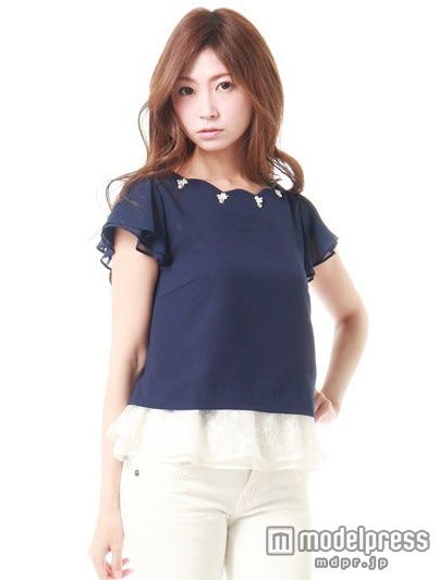 レーシーレイヤードトップス「LODISPOTTO」6,804円 (税込)