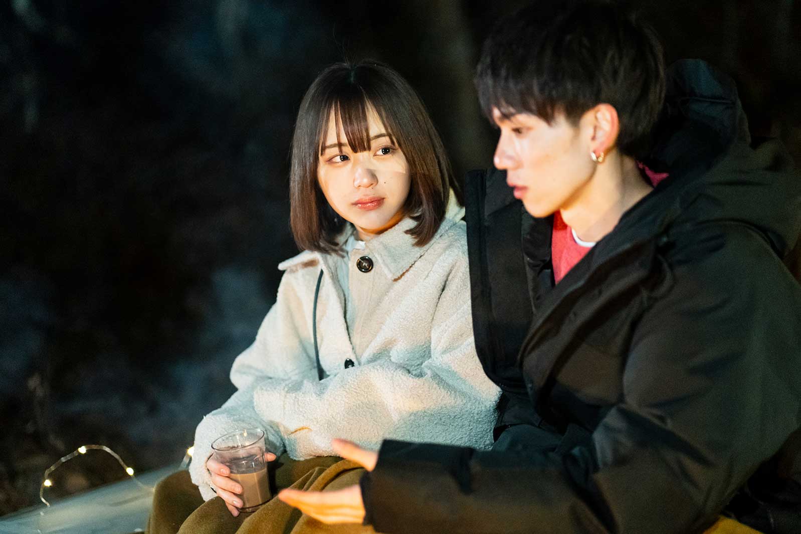 なえなの、樋口晃平「恋とオオカミには騙されない」第1話（C）AbemaTV, Inc.