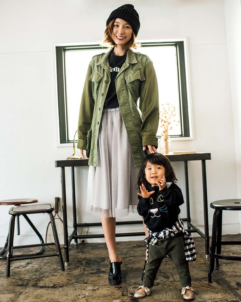 木下優樹菜、親子リンクコーデのポイントを指南