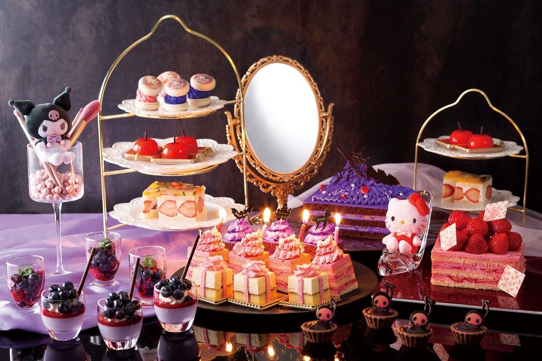 ハローキティ&クロミの“2日間限定”ナイトスイーツブッフェ、京王プラザホテルで開催