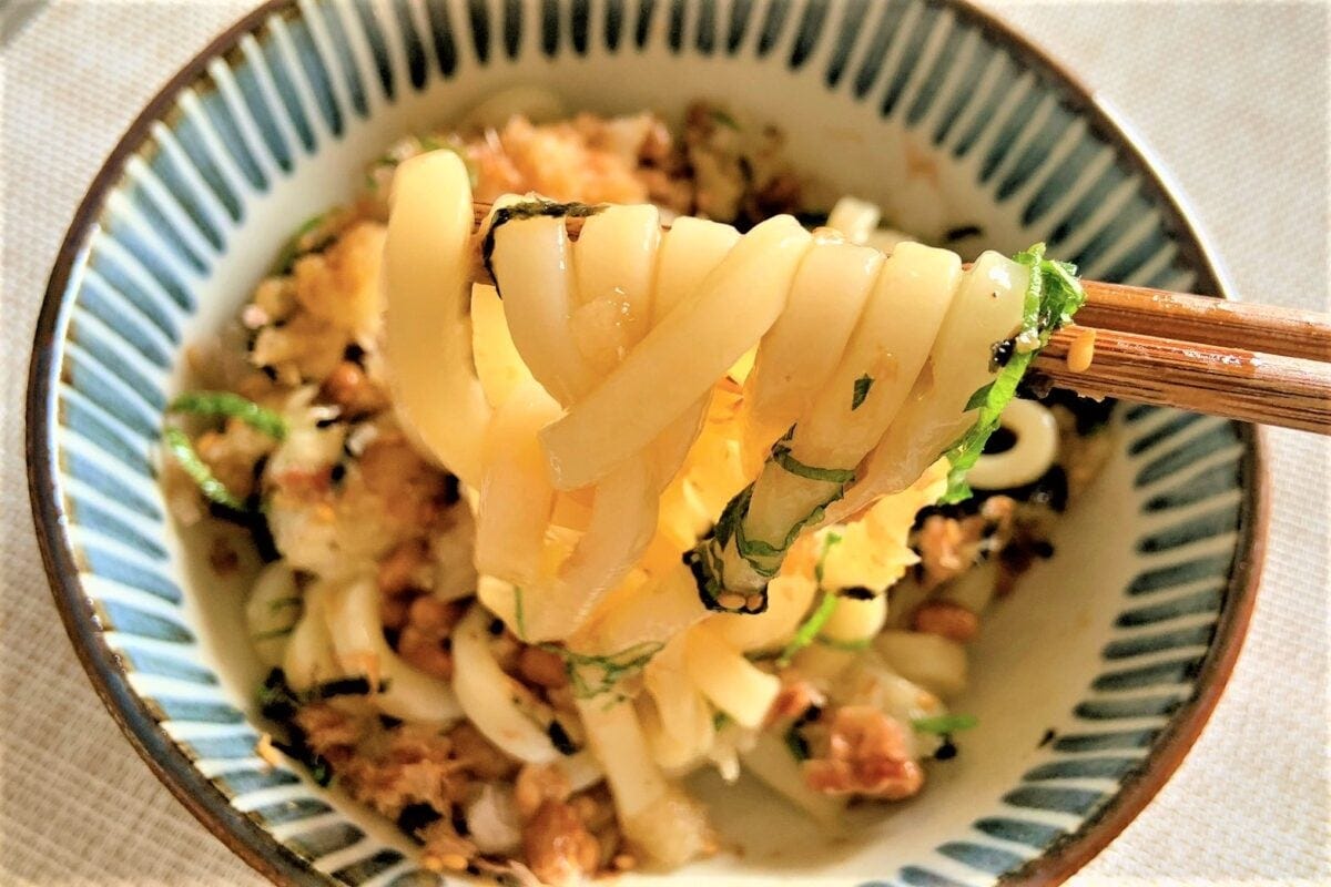 納豆うどん