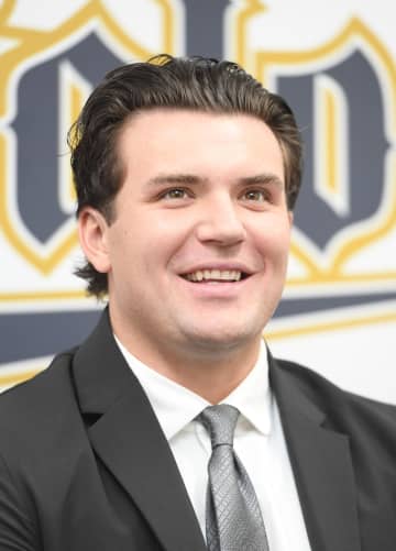 オリックスの新外国人・シーモアが入団会見 「ボブと呼んでいただけたら」