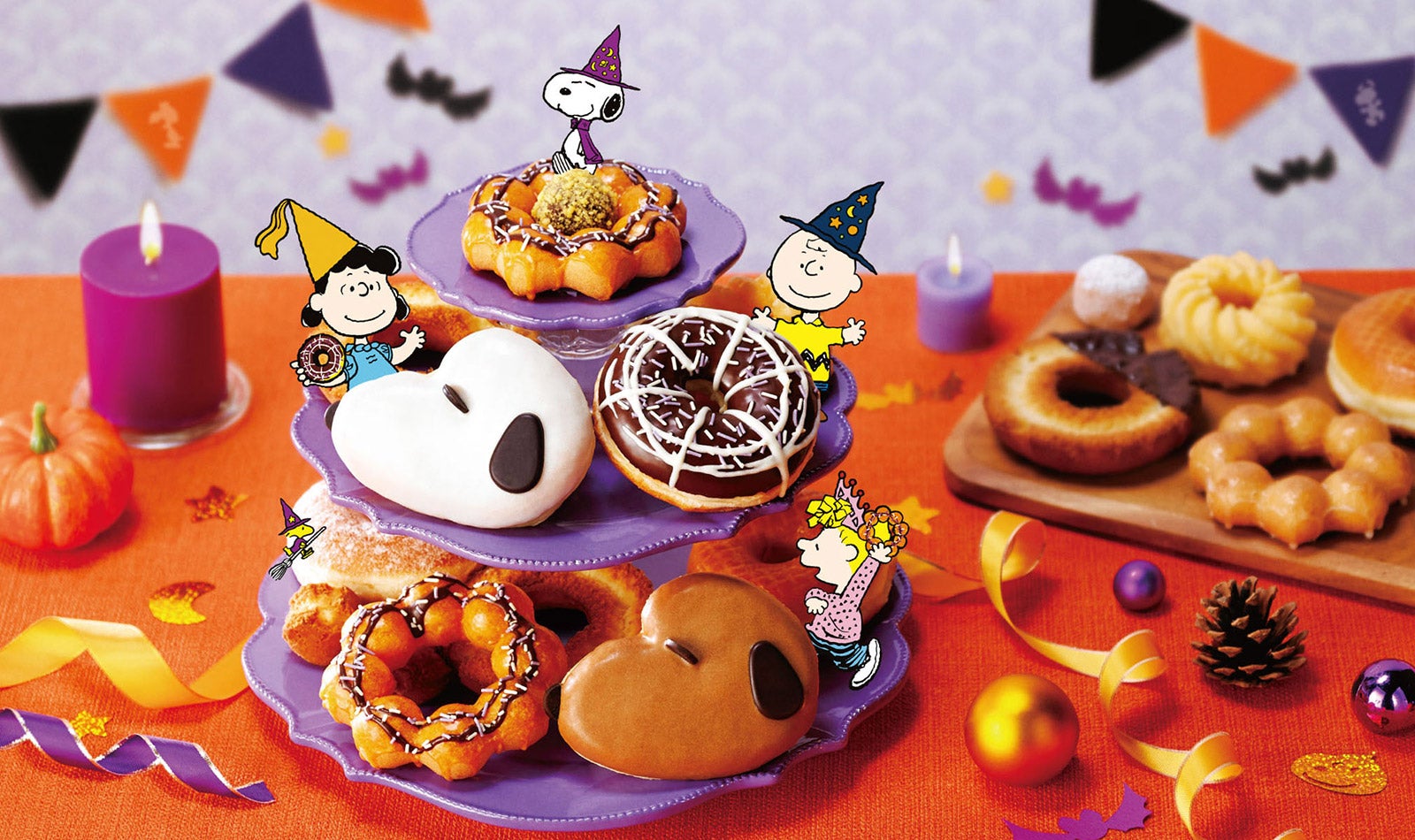 ミスド、スヌーピーがドーナツに ハロウィーンドーナツ4種登場
