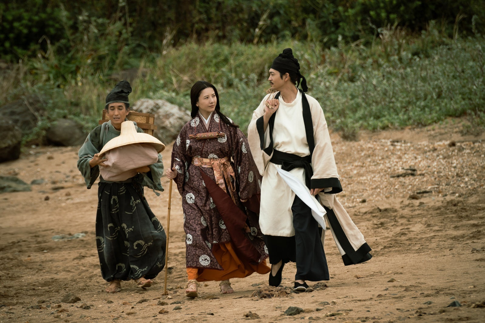 矢部太郎、吉高由里子、松下洸平「光る君へ」第46話（C）NHK