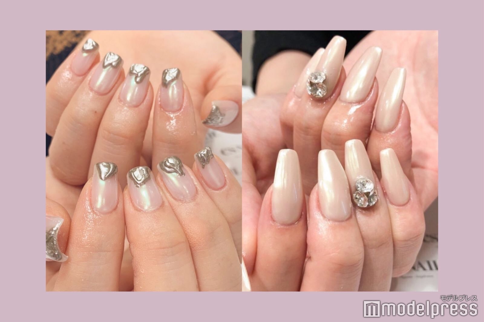 偏光orミラーどちらがお好き？最旬きらめきネイル5選