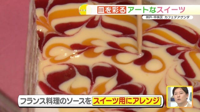 スイーツ用にアレンジされたソース