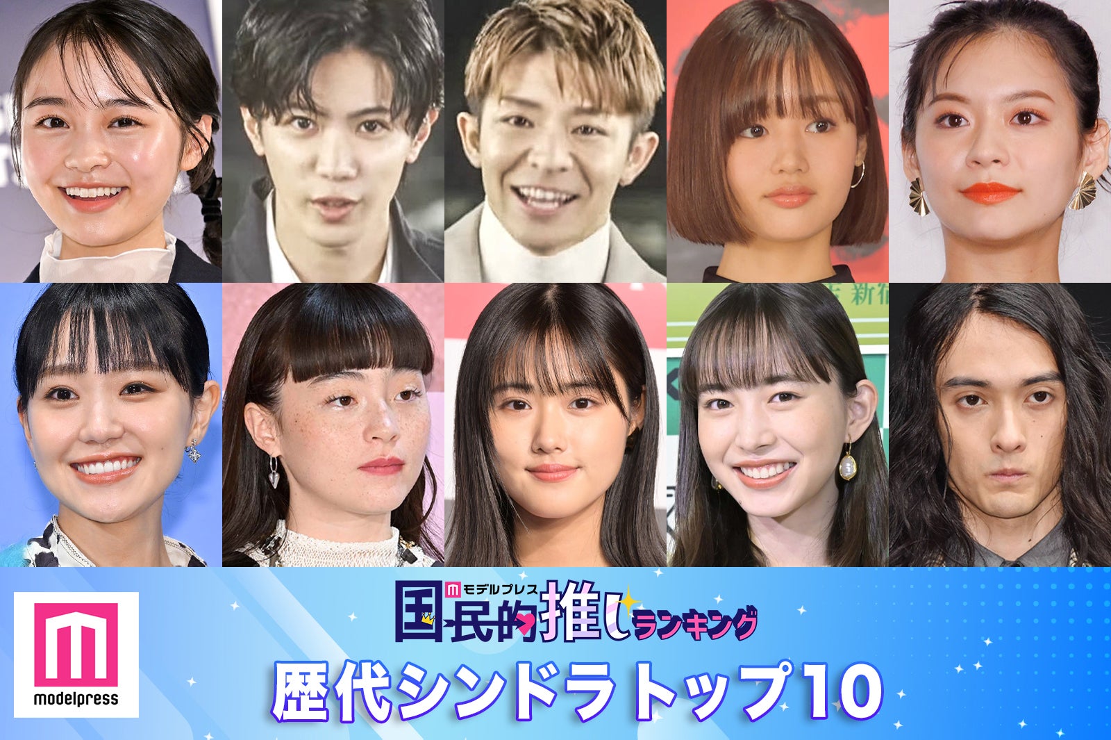 読者が選ぶ「歴代シンドラ」トップ10を発表【モデルプレス国民的推しランキング】