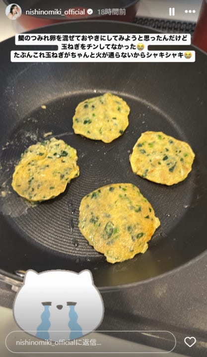 西野未姫Instagramストーリーズより