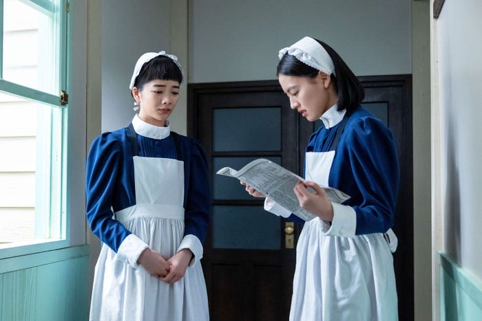 見上愛、上坂樹里「風、薫る」第51話(C)NHK