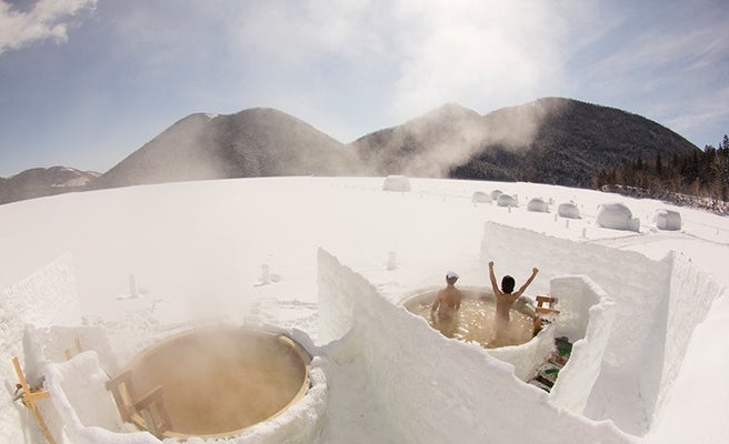 世界に1つだけ 氷上の絶景露天風呂で北海道の大自然に癒やされる 女子旅プレス