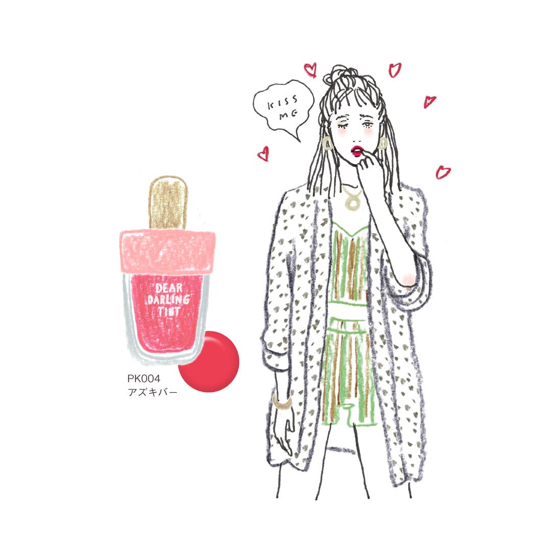ディアダーリン ウォータージェルティント PK004(アズキバー)¥700/エチュードハウス