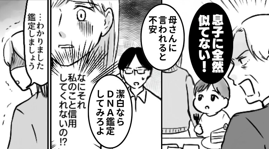 息子の誕生日会で【DNA鑑定】を勧める義母と夫！？しかし⇒その結果「そんな…！」家族の関係が一変した話。