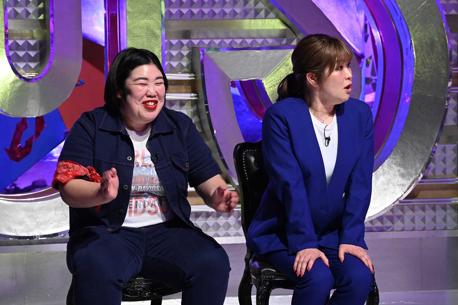 紅しょうが（左から）熊元プロレス、稲田美紀（C）フジテレビ