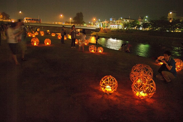 幻想的な「風鈴灯」／photo by Kyoto-Picture