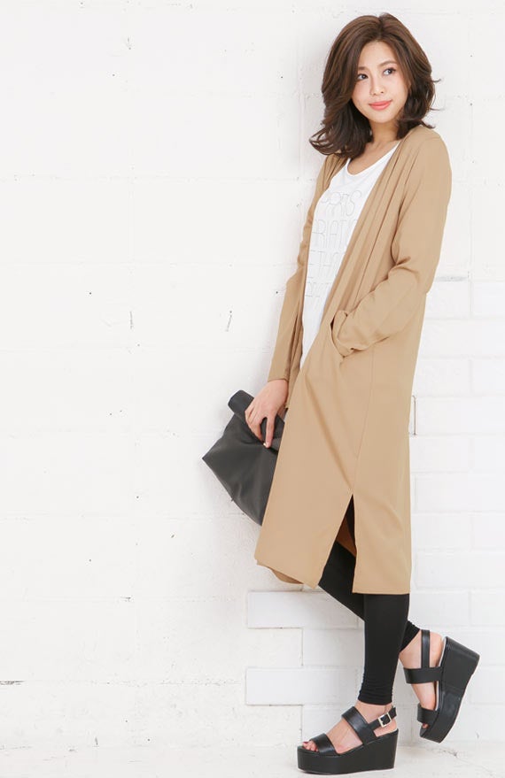 ポケット付サイドスリットロングカーディガン「神戸レタス」1990円（税込）／画像提供：神戸レタス