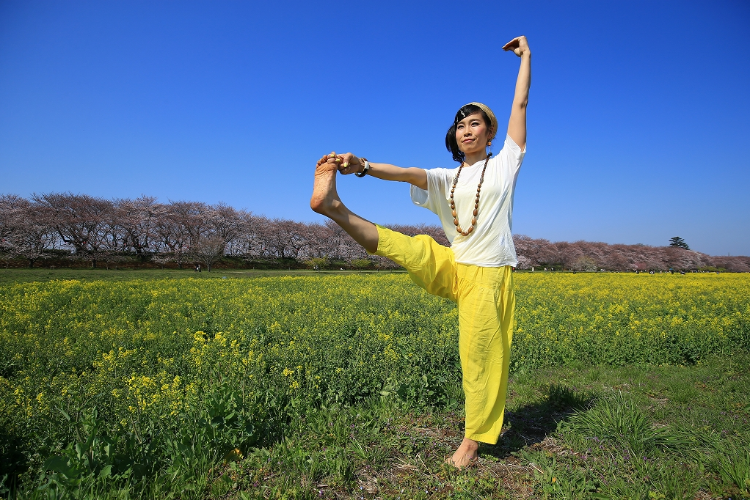 一本足のポーズ