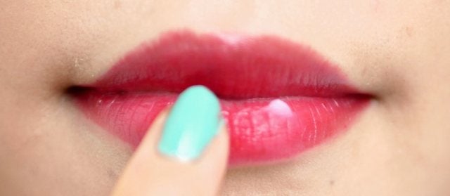 リップコート使用中