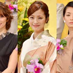 第21回「橋田賞」授賞式に出席した（左から）尾野真千子、上戸彩、米倉涼子