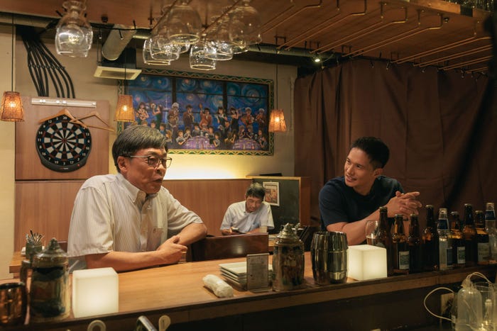 光石研、市原隼人「こっち向いてよ向井くん」第7話より(C)日本テレビ