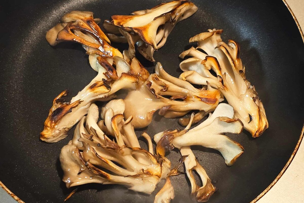 舞茸のしぼ生ステーキ