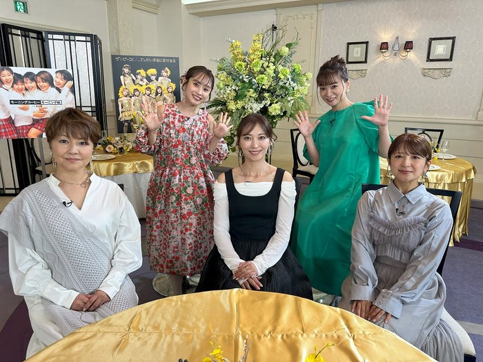 中澤裕子、高橋愛、飯田圭織、保田圭、矢口真理(C)フジテレビ