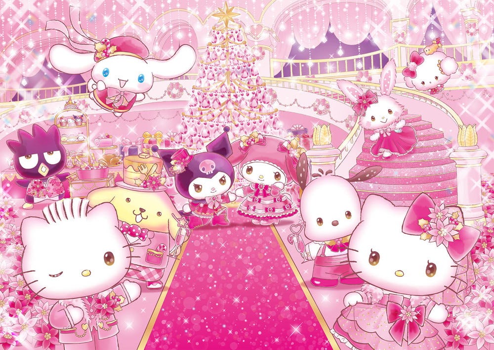 サンリオピューロランドでピンク一色の冬イベント「ピューロクリスマス」新作ショーや色鮮やかなスペシャルフード
