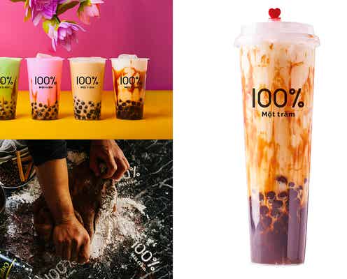 人気タピオカドリンクが1リットルで原宿限定登場 専門店「モッチャム」でもちもちタピオカも2倍に