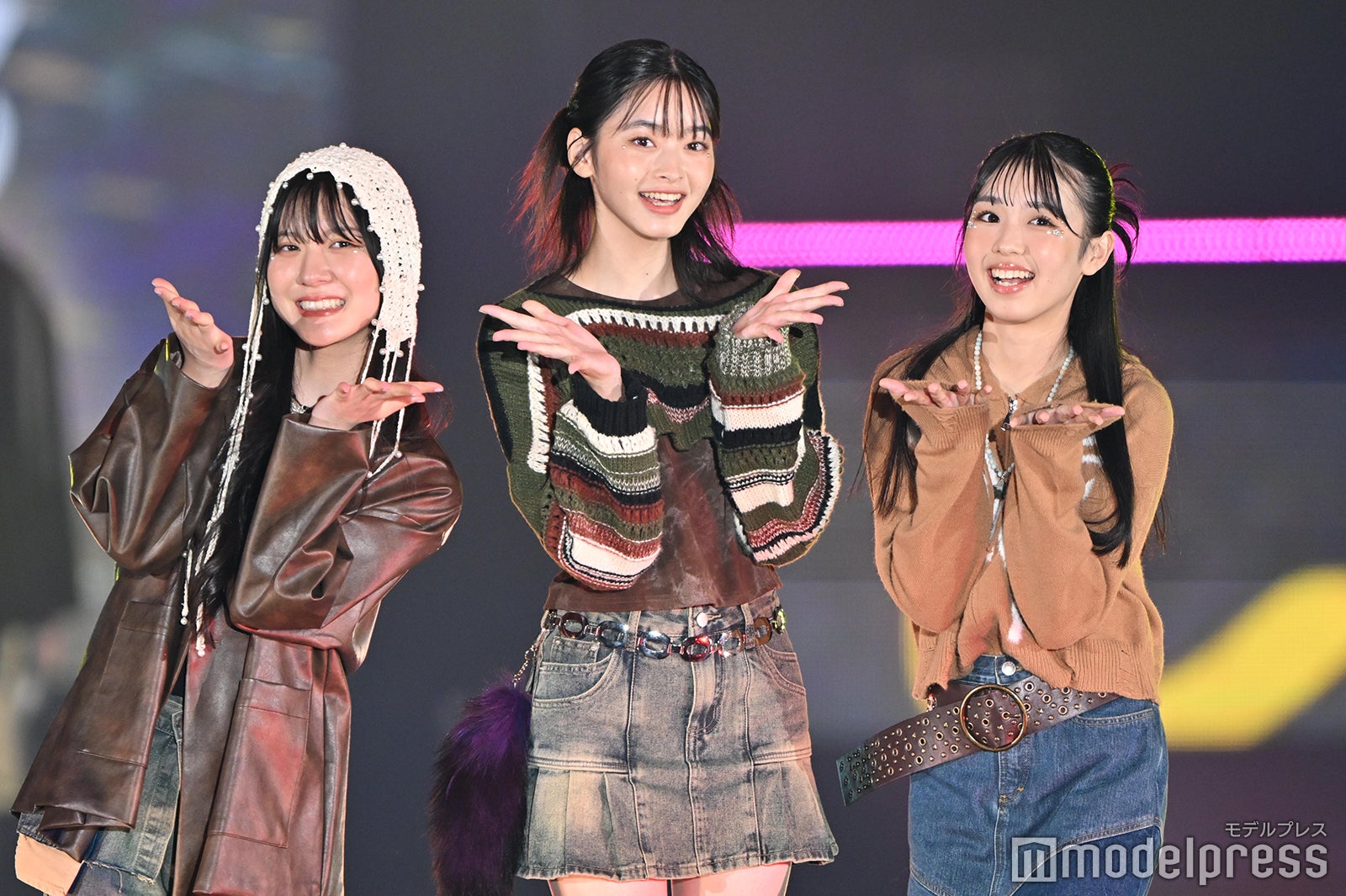 林美澪、滝口芽里衣、宮迫翠月「Seventeen」ステージ（C）モデルプレス