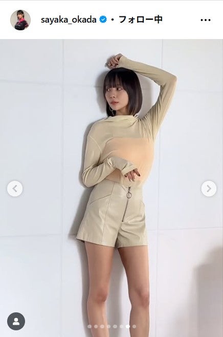 岡田紗佳Instagramより