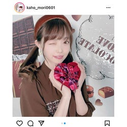 森香穂、全身チョコレートコーデで一足早いバレンタイン!