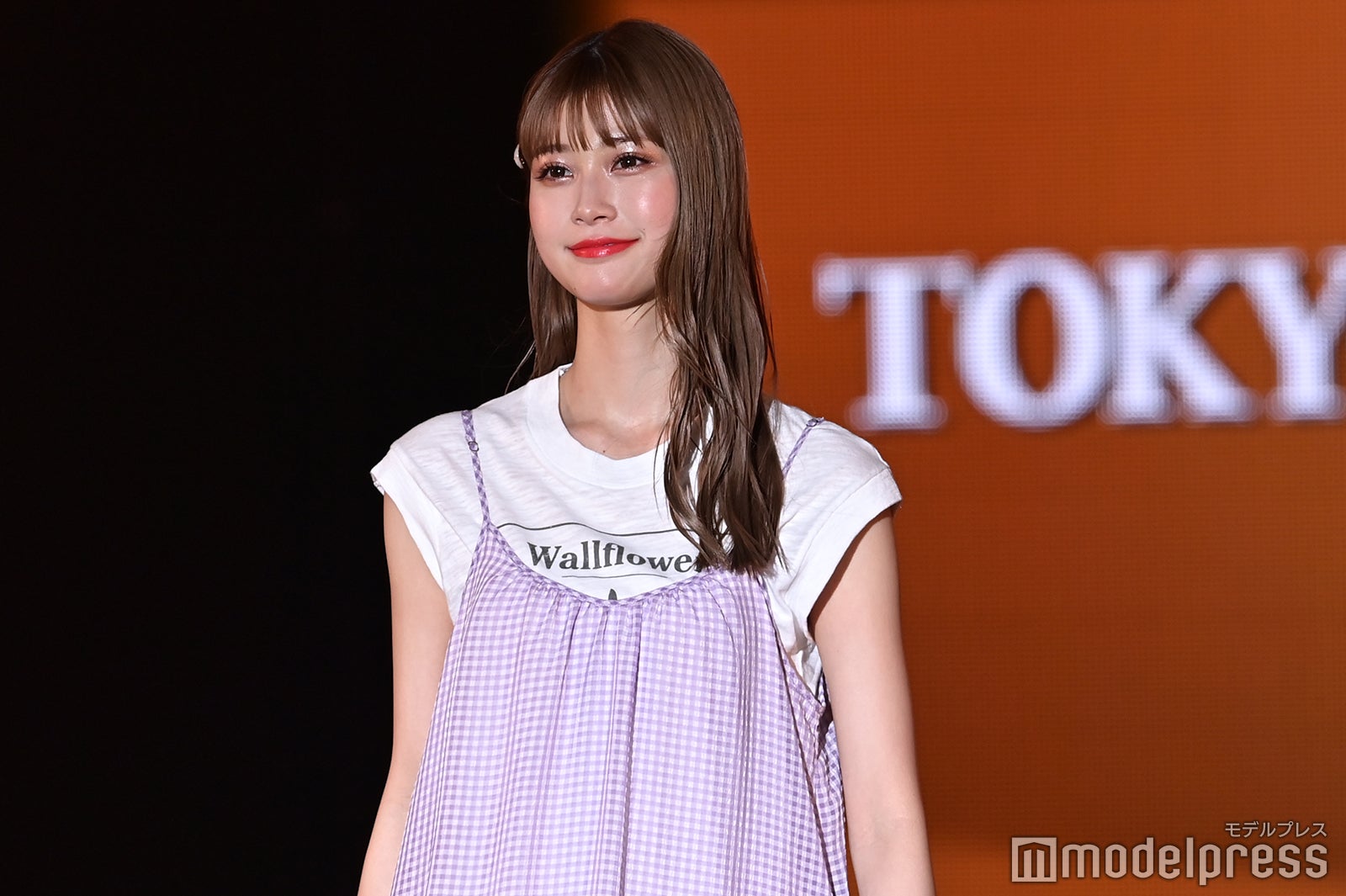 生見愛瑠、春っぽロングワンピでキュートな笑顔＜TGC2021 S／S＞