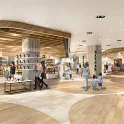 リニューアル後の「アルパーク」(西棟)内観(イメージ)/提供画像