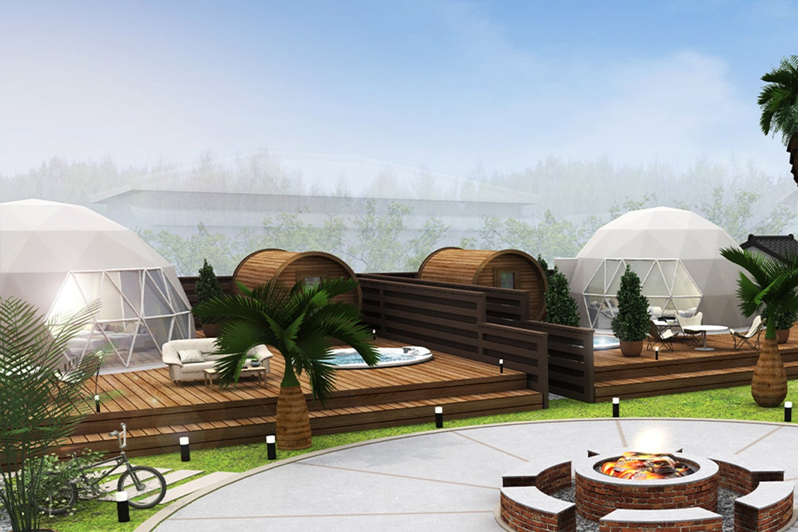 グランピングサウナ - シス -／画像提供：ブッキングリゾート