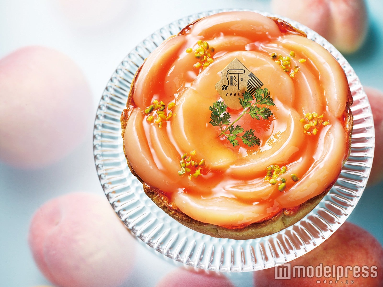 季節限定 白桃とヨーグルトクリームのチーズタルト