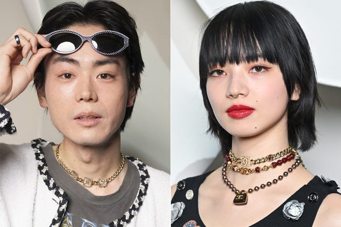 「シャネル」秋冬コレクションに参加した菅田将暉、小松菜奈/Photo by Getty Images