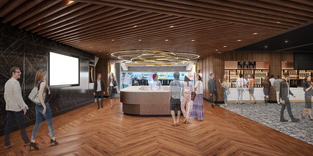 プレミアムラウンジ エントランス イメージ図／画像提供：東京ドーム