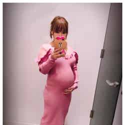 妊娠7ヶ月の浜田ブリトニー／浜田ブリトニーオフィシャルブログ（Ameba）より