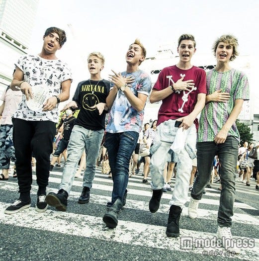 アフター・ロミオ(左から)ジェイク、デヴィン、ドリュー、ティー・シ―、ブレイク