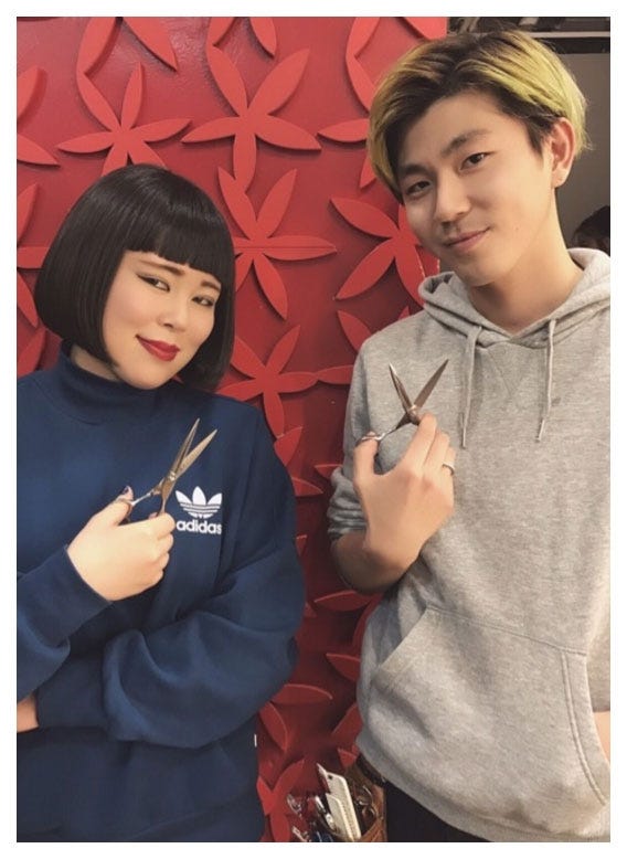 ヘアカット後のブルゾンちえみ/公式サイト(Ameba)より