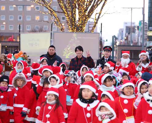 吉沢亮、帯広での極寒イルミネーション点灯式に2500人の観衆