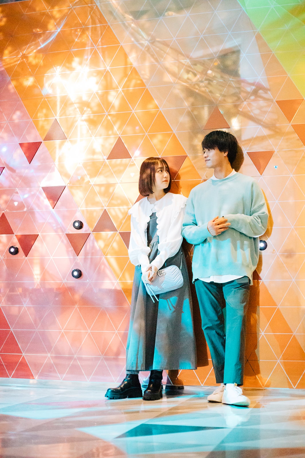 なえなの、井上想良「恋とオオカミには騙されない」（C）AbemaTV, Inc.