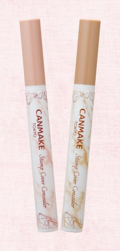 (左から)1月下旬から発売する「スタンプカバーコンシーラー 01 リタッチライトベージュ」「同 02リタッチナチュラルベージュ」(画像提供:株式会社井田ラボラトリーズ)