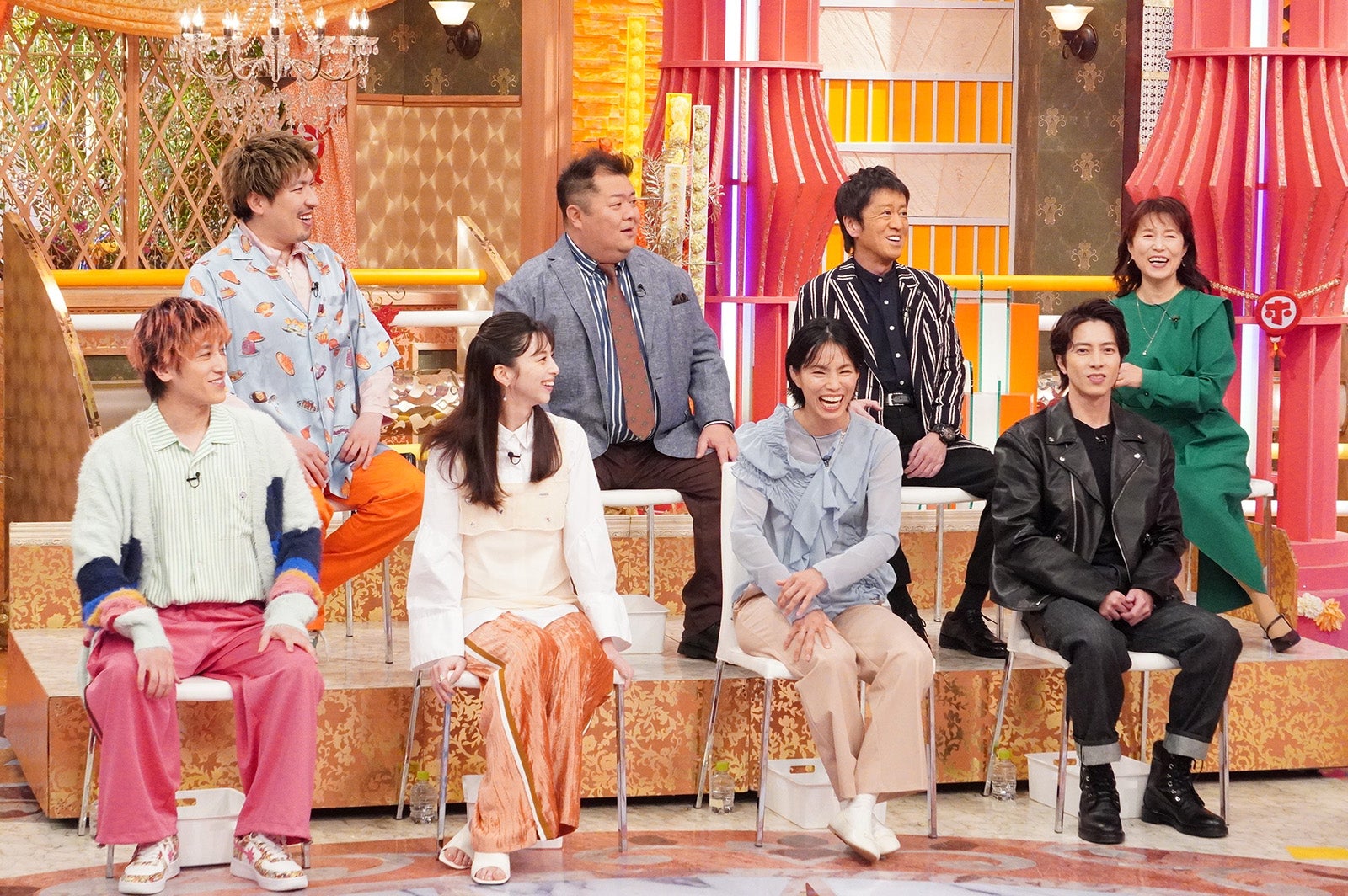 （上段左から時計回りに）りんたろー。、小杉竜一、吉田敬、磯野貴理子、山下智久、松本薫、中条あやみ、兼近大樹（C）フジテレビ