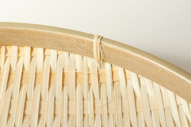 竹ざる 丸(約33cm) 編み目 竹ざる 丸(約33cm) 編み目