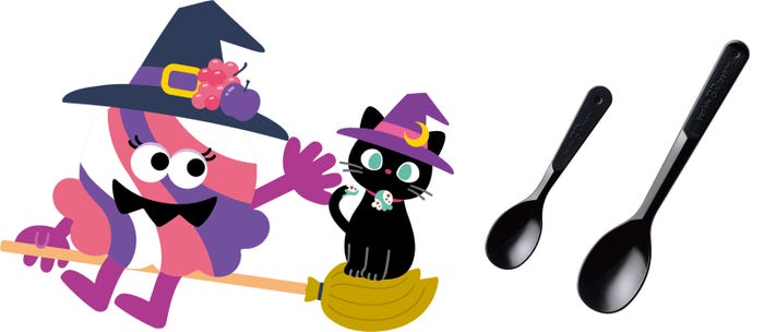 限定の黒いスプーンがついてくる※なくなり次第終了(提供写真)