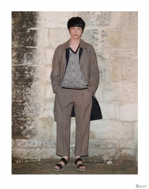 坂口健太郎＆EXOカイ、日韓イケメンが「GUCCI」コレクションでフランス降臨