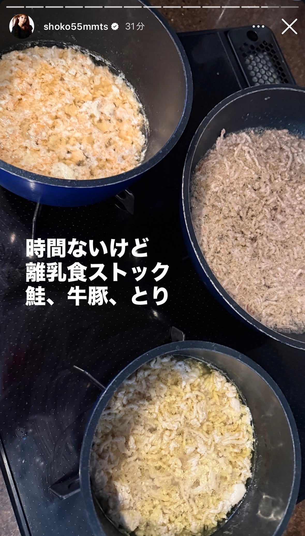 中川翔子Instagramストーリーズより