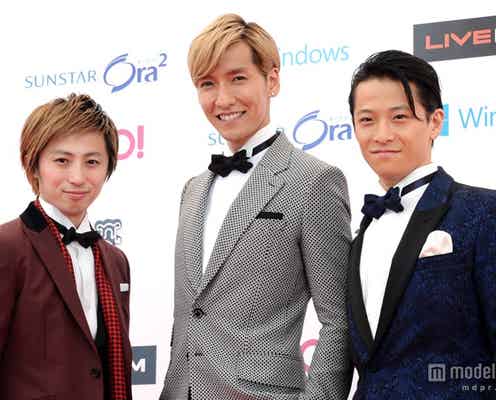 w-inds.のファンサービスにファン歓喜 クールなスーツ姿で登場